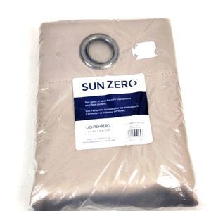 Sun Zero Oslo Blackout Curtain Panel Stone